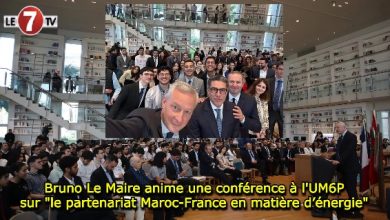 Photo of Bruno Le Maire anime une conférence à l’UM6P sur « le partenariat Maroc-France en matière d’énergie »