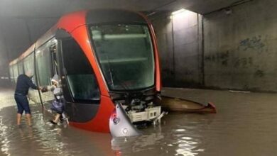 Photo of Casablanca : Trafic très perturbé sur les réseaux du Tramway à cause des intempéries !