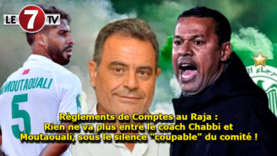 Photo of Règlements de comptes au Raja : Rien ne va plus entre le coach Chabbi et Moutaouali, sous le silence « coupable » du Comité !