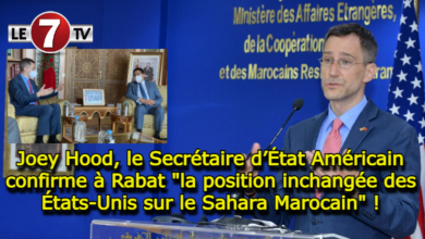 Photo of Joey Hood, le Secrétaire d’État Américain confirme à Rabat « la position inchangée des États-Unis sur le Sahara Marocain » !