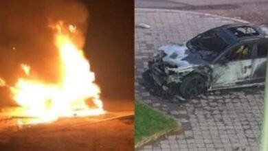 Photo of La voiture de Bilal Al-Makri incendiée dans des circonstances mystérieuses :