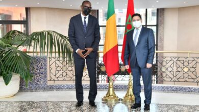 Photo of La rencontre entre le ministre malien M. Diop et M. Bourita concernant le dossier du Sahara :