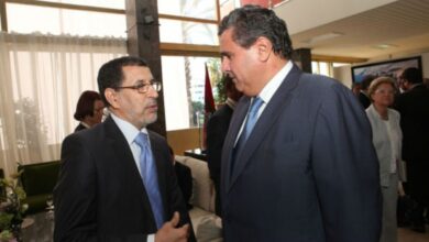 Photo of Passation de pouvoirs entre M. Saad Dine El Otmani et le nouveau Chef du gouvernement M. Aziz Akhannouch :