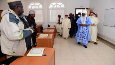 Photo of Le khalife général de la Tariqa tijaniya au Nigeria en visite au secrétariat général du Conseil supérieur des oulémas