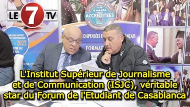 Photo of L’Institut Supérieur de Journalisme et de Communication (ISJC) véritable star du Forum de l’Etudiant de Casablanca