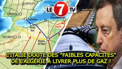 Photo of L’ITALIE DOUTE DES « FAIBLES CAPACITÉS » DE L’ALGÉRIE À LIVRER PLUS DE GAZ !