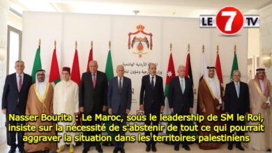 Photo of Nasser Bourita : Le Maroc, sous le leadership de SM le Roi, insiste sur la nécessité de s’abstenir de tout ce qui pourrait aggraver la situation dans les territoires palestiniens