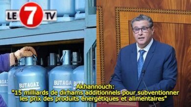 Photo of Akhannouch: « 15 milliards de dirhams additionnels pour subventionner les prix des produits énergétiques et alimentaires »  