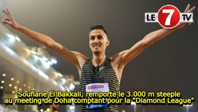 Photo of Soufiane El Bakkali, remporte le 3.000 m steeple au meeting de Doha comptant pour la « Diamond League »