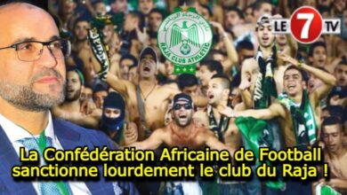 Photo of La Confédération Africaine de Football (CAF) sanctionne lourdement le club du Raja !