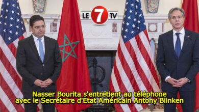 Photo of Nasser Bourita s’entretient au téléphone avec le Secrétaire d’Etat Américain Antony Blinken
