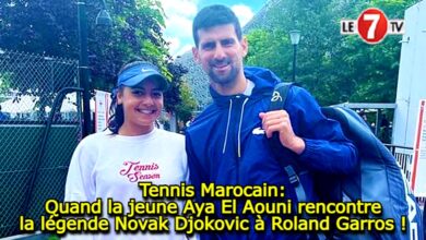 Photo of Tennis Marocain: Quand la jeune Aya El Aouni rencontre la légende Novak Djokovic à Roland Garros !
