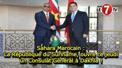Photo of Sahara Marocain : La République du Suriname ouvrira ce jeudi, un Consulat Général à Dakhla !