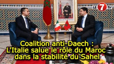 Photo of Coalition anti-Daech : L’Italie salue le rôle du Maroc dans la stabilité du Sahel