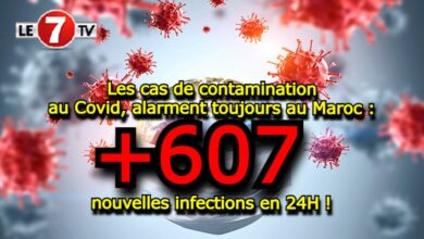 Photo of Les cas de contamination au Covid, alarment toujours au Maroc : 607 nouvelles infections en 24H !