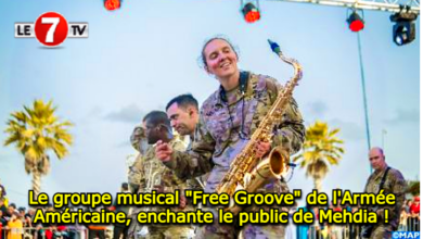 Photo of Le groupe musical « Free Groove » de l’Armée américaine enchante le public de Mehdia !