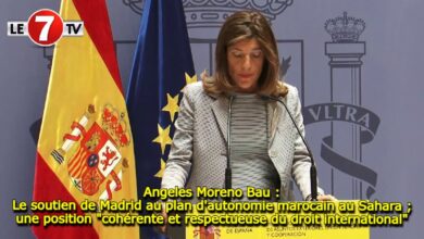 Photo of Angeles Moreno Bau : Le soutien de Madrid au plan d’autonomie marocain au Sahara ; une position « cohérente et respectueuse du droit international »