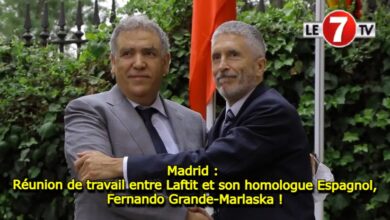 Photo of Madrid : Réunion de travail entre Laftit et son homologue Espagnol, Fernando Grande-Marlaska !