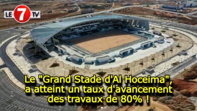 Photo of Le « Grand Stade d’Al Hoceima » a atteint un taux d’avancement des travaux de 80% !