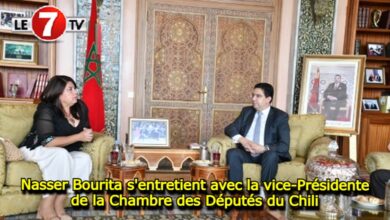 Photo of Nasser Bourita s’entretient avec la vice-Présidente de la Chambre des Députés du Chili