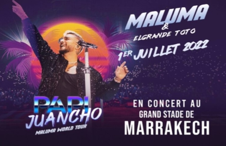 MALUMA JUAN SHOW .  J-2.  STADE MARRAKECH, CAMP NOU.  – Le7tv.ma