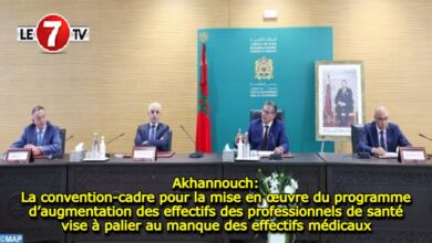 Photo of Akhannouch: La convention-cadre pour la mise en œuvre du programme d’augmentation des effectifs des professionnels de santé vise à palier au manque des effectifs médicaux