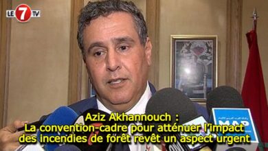 Photo of Aziz Akhannouch : La convention-cadre pour atténuer l’impact des incendies de forêt revêt un aspect urgent