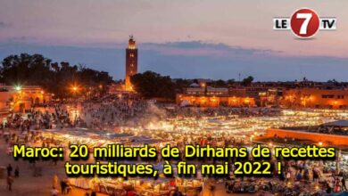 Photo of Maroc: 20 milliards de Dirhams de recettes touristiques, à fin mai 2022 !