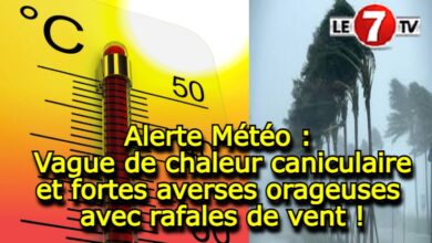 Photo of Alerte Météo : Vague de chaleur caniculaire et fortes averses orageuses avec rafales de vent !