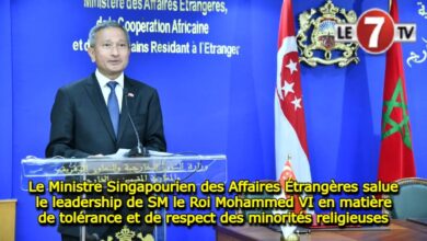 Photo of Le Ministre Singapourien des Affaires Étrangères salue le leadership de SM le Roi Mohammed VI en matière de tolérance et de respect des minorités religieuses