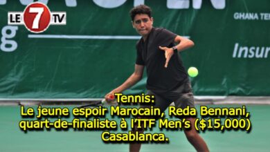 Photo of Tennis: Le jeune espoir Marocain, Reda Bennani, quart-de-finaliste à l’ITF Men’s ($15,000) Casablanca.