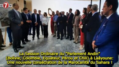 Photo of La Session Ordinaire du « Parlement Andin » (Bolivie, Colombie, Equateur, Pérou et Chili) à Laâyoune, une nouvelle consécration de la Marocanité du Sahara !