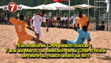 Photo of Eliminatoires CAN Beach-Soccer : Face au Maroc, la sélection de la Côte-d’Ivoire se retire du match avant sa fin !