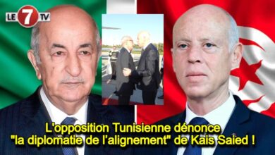 Photo of L’opposition Tunisienne dénonce « la diplomatie de l’alignement » de Kais Saied !