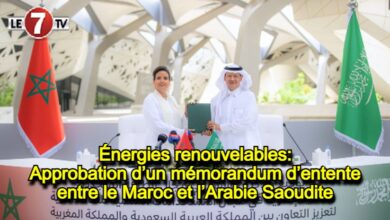 Photo of Énergies renouvelables : Approbation d’un mémorandum d’entente entre le Maroc et l’Arabie Saoudite