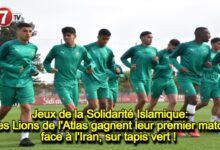 Photo of Jeux de la Solidarité Islamique: Les Lions de l’Atlas gagnent leur premier match face à l’Iran, sur tapis vert !
