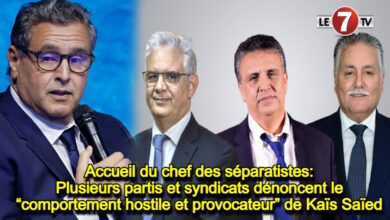 Photo of Accueil du chef des séparatistes: plusieurs partis et syndicats dénoncent le “comportement hostile et provocateur” de Kaïs Saïed