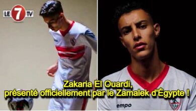 Photo of Zakaria El Ouardi présenté officiellement par le Zamalek d’Égypte !