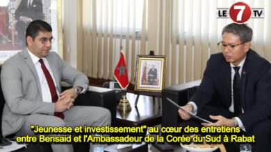 Photo of Jeunesse et investissement au cœur des entretiens entre Bensaid et l’Ambassadeur de la Corée du Sud à Rabat