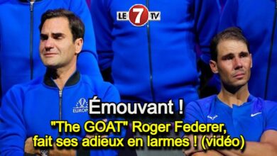 Photo of « The GOAT » Roger Federer, fait ses adieux en larmes ! (vidéo)