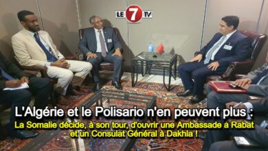 Photo of L’Algérie et le Polisario n’en peuvent plus…La Somalie décide à son tour d’ouvrir une Ambassade à Rabat et un Consulat Général à Dakhla !