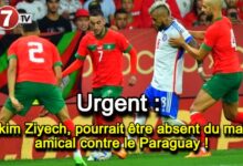 Photo of Urgent : Hakim Ziyech, pourrait être absent du match amical contre le Paraguay !