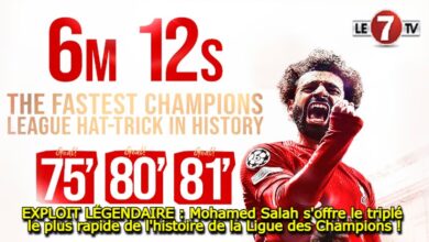 Photo of EXPLOIT LÉGENDAIRE : Mohamed Salah s’offre le triplé le plus rapide de l’histoire de la Ligue des Champions !