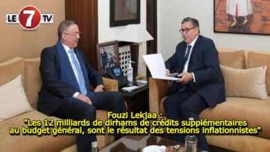 Photo of Fouzi Lekjaa : 12 milliards de dirhams de crédits supplémentaires au budget général, résultat des tensions inflationnistes