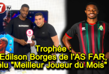 Photo of Trophée : Edilson Borges de l’AS FAR, élu « Meilleur Joueur du Mois » !