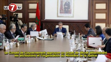 Photo of Le Conseil de Gouvernement approuve un projet de décret déterminant les attributions et l’organisation du Ministère de la Justice