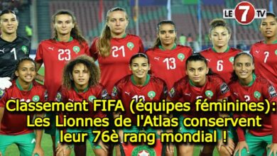 Photo of Classement FIFA (Dames): Les Lionnes de l’Atlas conservent leur 76è rang mondial !