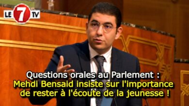 Photo of Questions orales au Parlement : Mehdi Bensaid insiste sur l’importance de rester à l’écoute de la jeunesse !