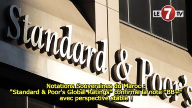 Photo of Notations Souveraines du Maroc : « Standard & Poor’s Global Ratings » confirme la note « BB+ » avec perspective stable !