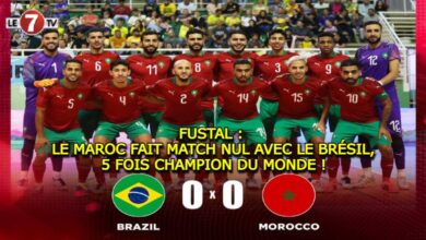 Photo of FUSTAL : LE MAROC FAIT MATCH NUL AVEC LE BRÉSIL, 5 FOIS CHAMPION DU MONDE !